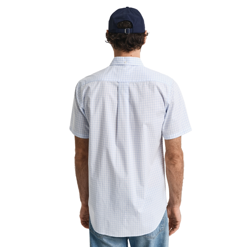 Gant Heren Overhemd 3000121.455 Midden blauw