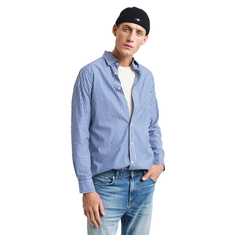 Gant Heren Overhemd 3000130.436 Midden blauw