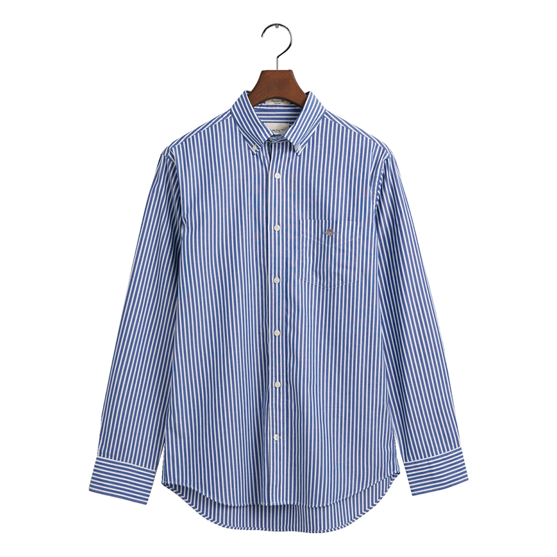 Gant Heren Overhemd 3000130.436 Midden blauw