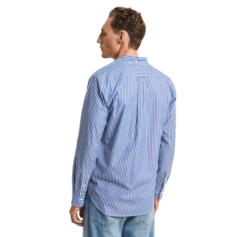 Gant Heren Overhemd 3000130.436 Midden blauw