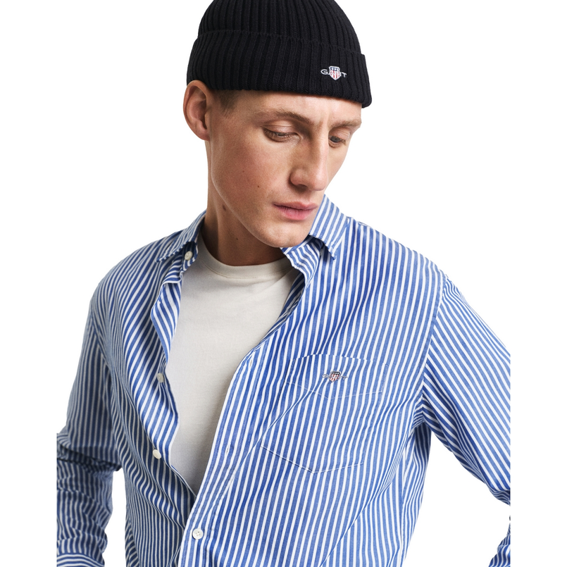 Gant Heren Overhemd 3000130.436 Midden blauw