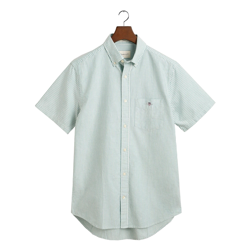 Gant Heren Overhemd 300231.322 Midden blauw