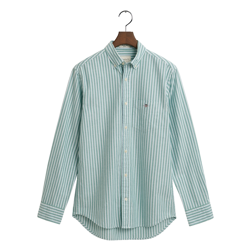 Gant Heren Overhemd 3250028.322 Groen
