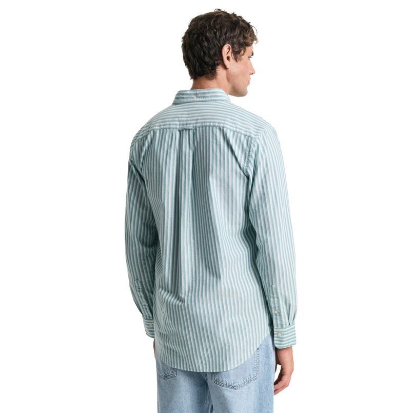 Gant Heren Overhemd 3250028.322 Groen