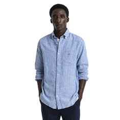 Gant Heren Overhemd 3250038.407 Midden blauw