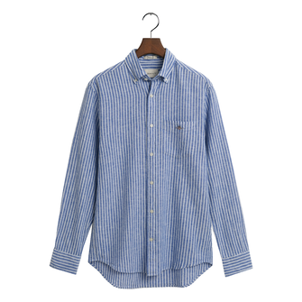 Gant Heren Overhemd 3250038.407 Midden blauw