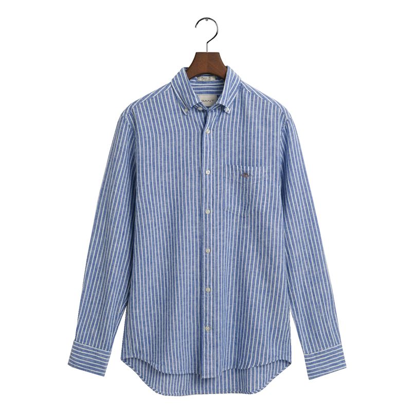 Gant Heren Overhemd 3250038.407 Midden blauw