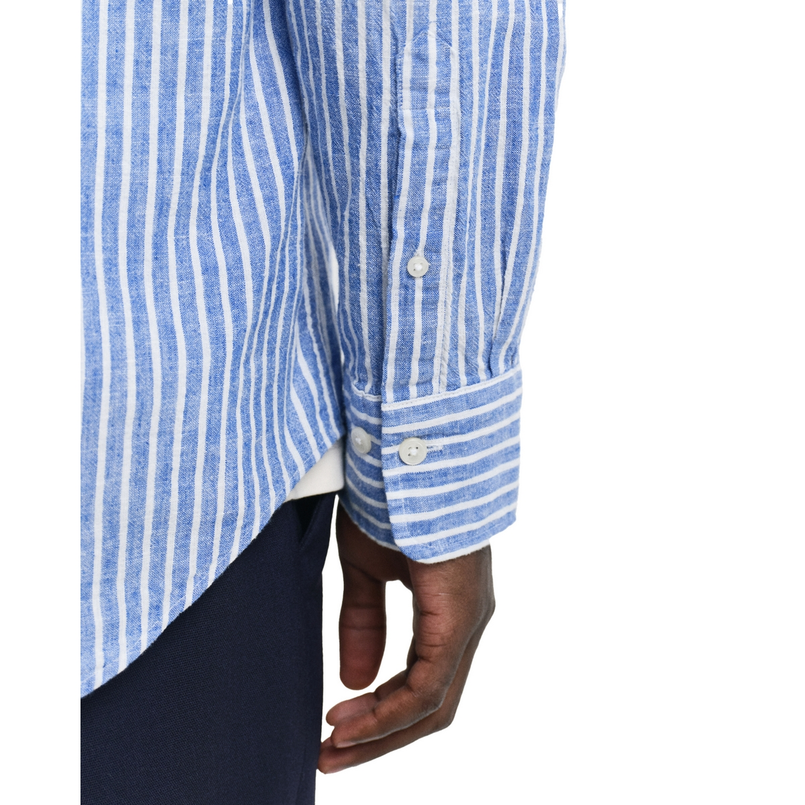 Gant Heren Overhemd 3250038.407 Midden blauw