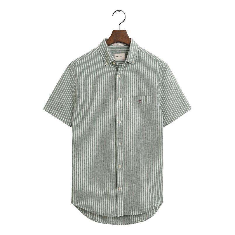 Gant Heren Overhemd 3250039.318 Olijf