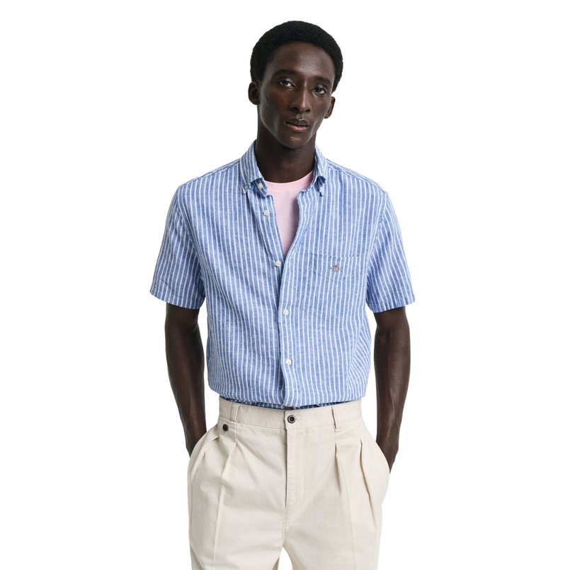 Gant Heren Overhemd 3250039.407 Blauw