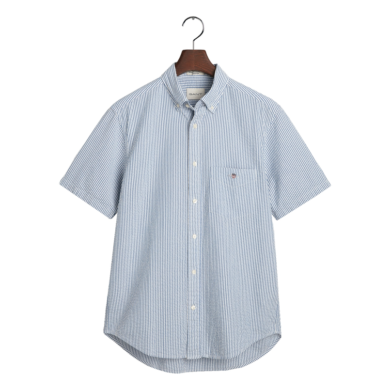Gant Heren Overhemd 3250050.407 Blauw