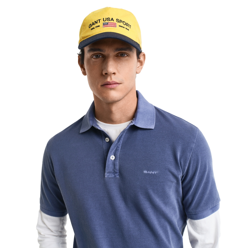 Gant Heren Polo 2014057.401 Midden blauw