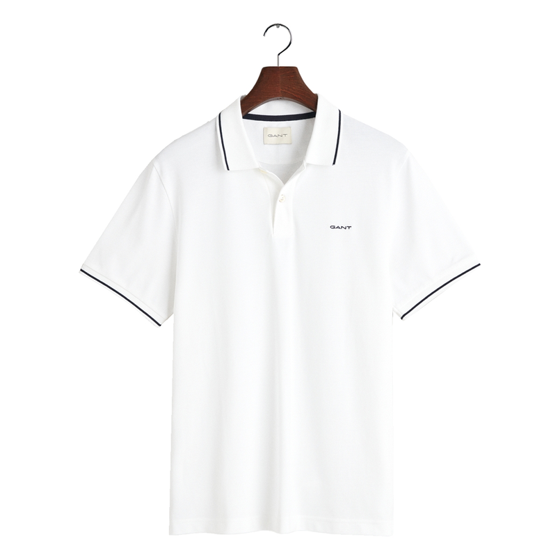 Gant Heren Polo 2062034.110 Wit