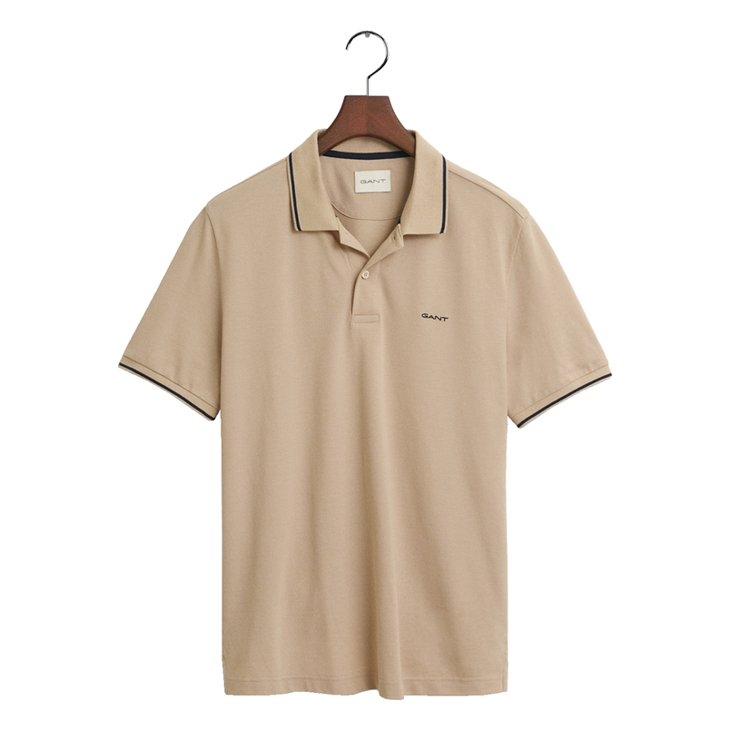 Gant Heren Polo 2062034.277 Taupe