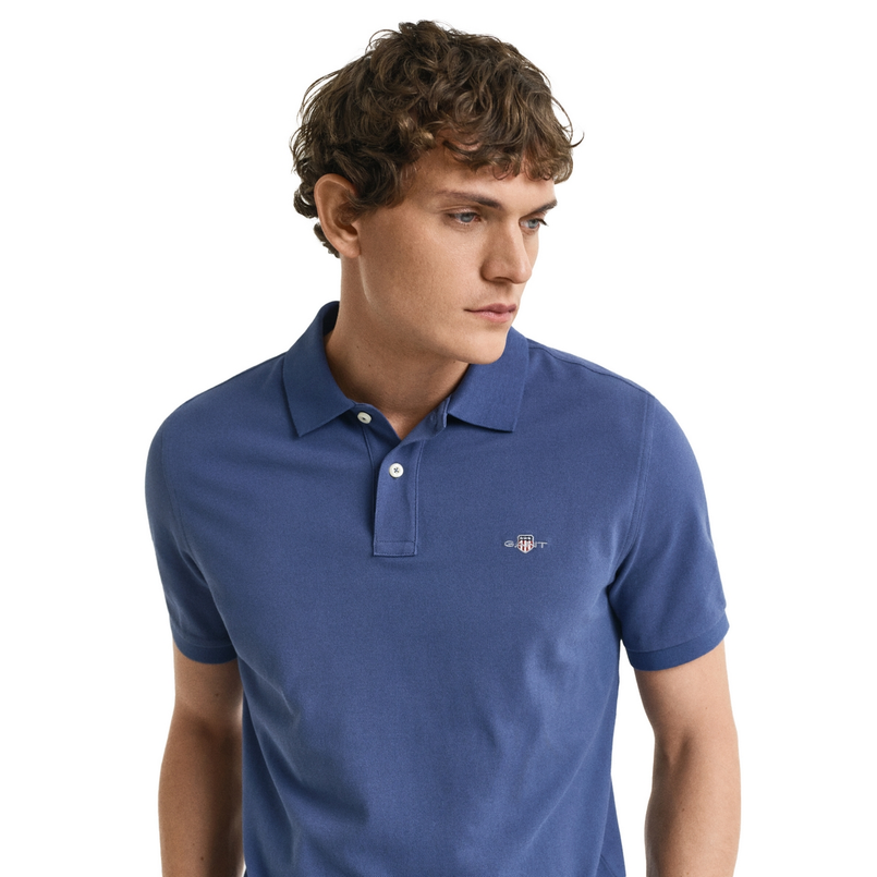 Gant Heren Polo 2210.401 Blauw