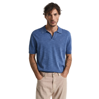 Gant Heren Polo 8050245.423 Midden blauw