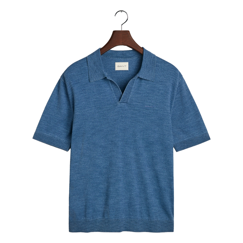 Gant Heren Polo 8050245.423 Midden blauw