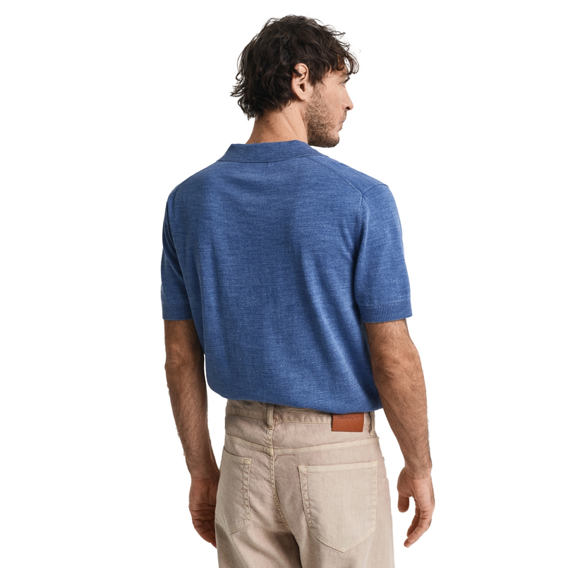 Gant Heren Polo 8050245.423 Midden blauw