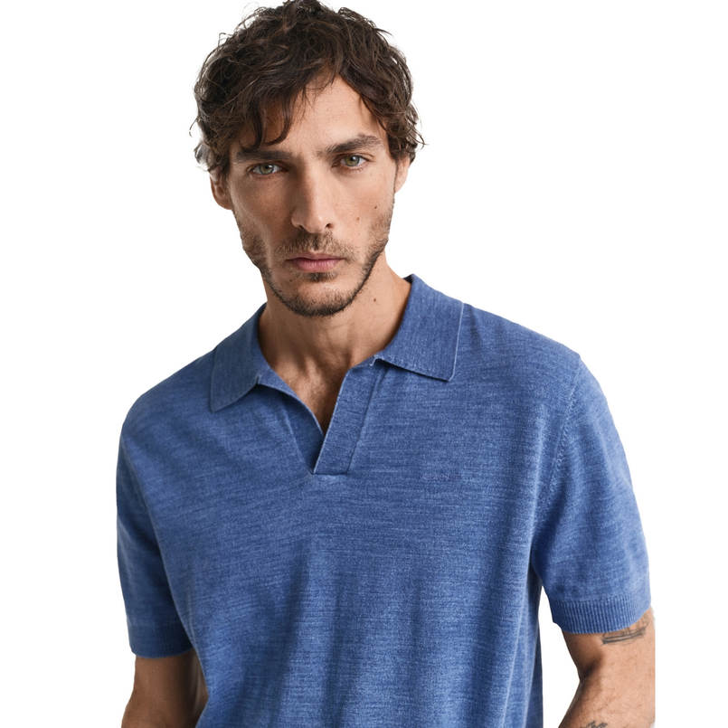 Gant Heren Polo 8050245.423 Midden blauw
