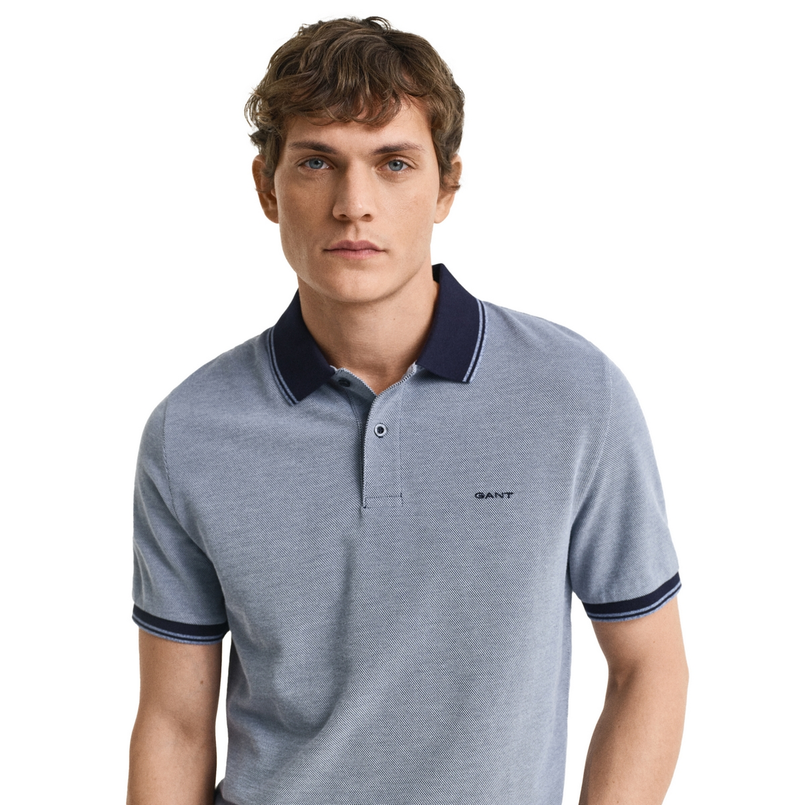 Gant Heren Polo SS 2057029.401 Blauw