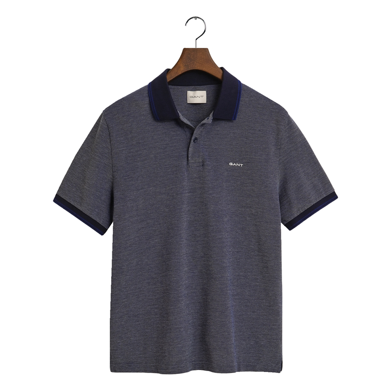 Gant Heren Polo SS 2057029.423 Midden blauw
