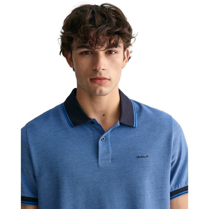Gant Heren Polo SS 2057029.471 Kobalt