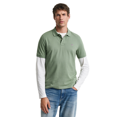 Gant Heren Polo SS 2210.362 Olijf