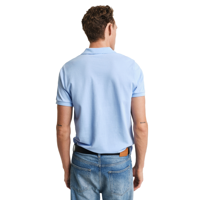 Gant Heren Polo SS 2210.468 Blauw mele