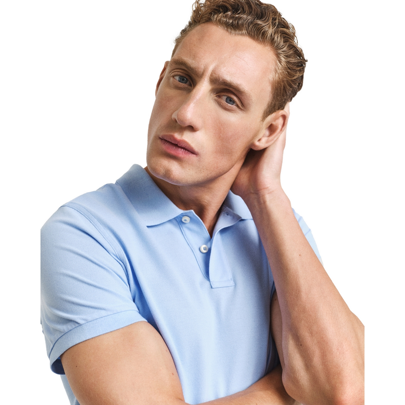 Gant Heren Polo SS 2210.468 Blauw mele