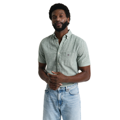 Gant Heren Shirt Km 3250039.318 Olijf