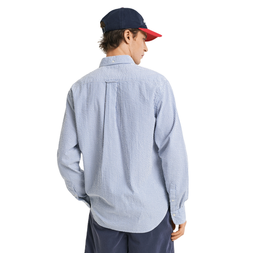 Gant HEREN SHIRT Midden blauw