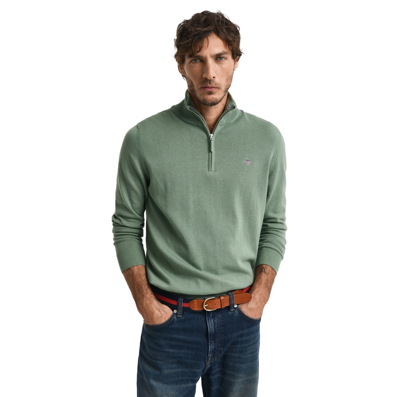 Gant Heren Zipper 8030564.362 Olijf