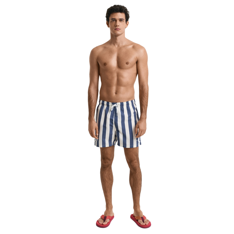 Gant Heren Zwemshorts 922516006.401 Blauw dessin