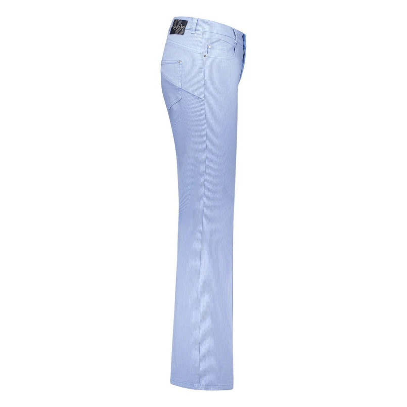 Gardeur Dames Broek Zuri126 80951 Blauw dessin