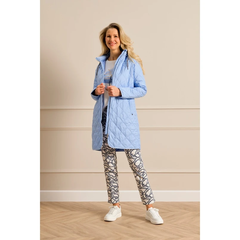 Gardeur Dames Broek Zuri131 646501 Blauw dessin