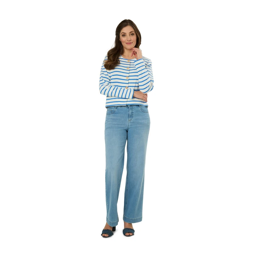 Gardeur Dames Jeans Feliza7 670721 Bleached blue denim