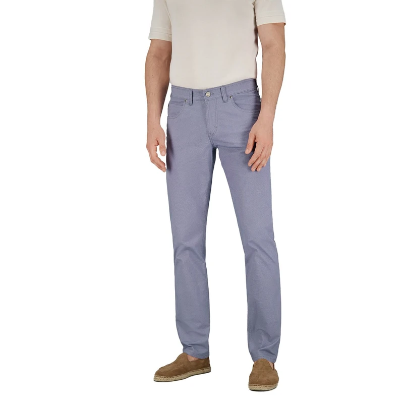 Gardeur Heren Broek Bill-3 441021 Midden blauw