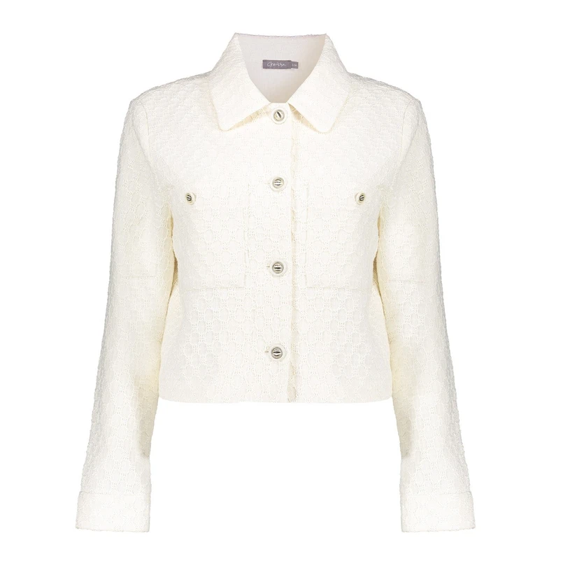 Geisha Dames Blazer 55015-10 OFF-WHITE