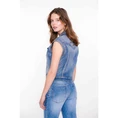 Geisha Dames Blazer 55021-10 Mid blue denim