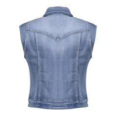 Geisha Dames Blazer 55021-10 Mid blue denim