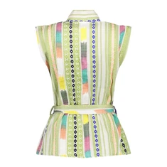 Geisha Dames Blazer 55066-21 Groen dessin