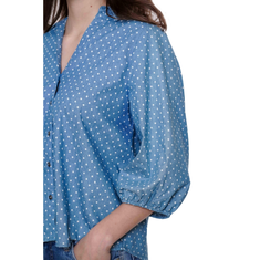 Geisha Dames Blouse 53063-14 Bleu
