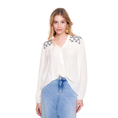 Geisha Dames Blouse 53066-14 OFF-WHITE