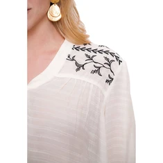 Geisha Dames Blouse 53066-14 OFF-WHITE