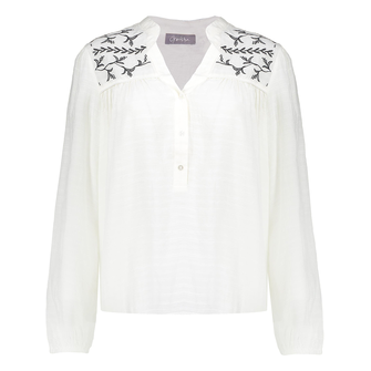 Geisha Dames Blouse 53066-14 OFF-WHITE