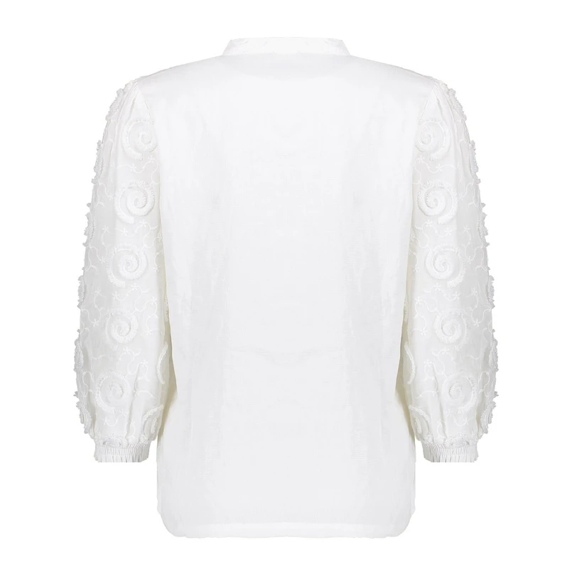 Geisha Dames Blouse 53103-26 OFF-WHITE