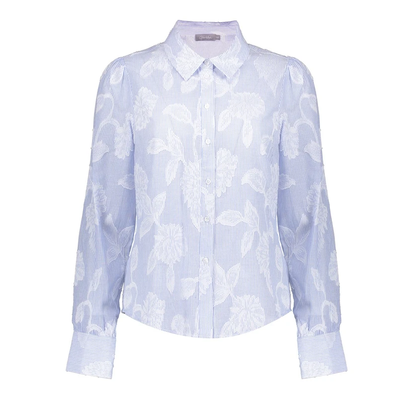 Geisha Dames Blouse 53142-21 Bleu