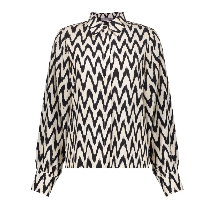 Geisha Dames Blouse 53163-70 Zwart