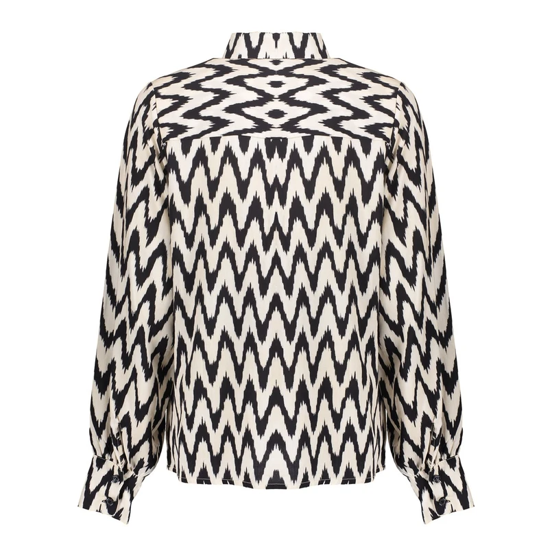 Geisha Dames Blouse 53163-70 Zwart