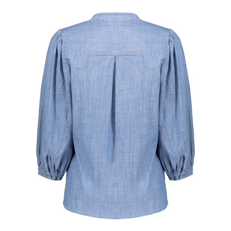 Geisha Dames Blouse 53164-70 Mid blue denim
